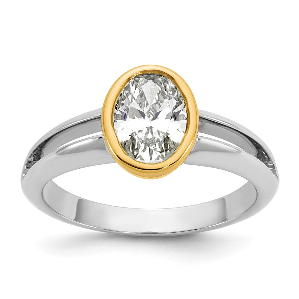 IBGoodman 14k Two-Tone Ladies Wedding Band Mounting