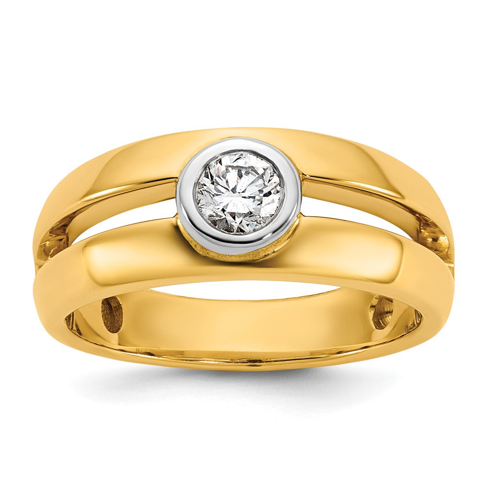 IBGoodman 14k Two-Tone Ladies Wedding Band Mounting