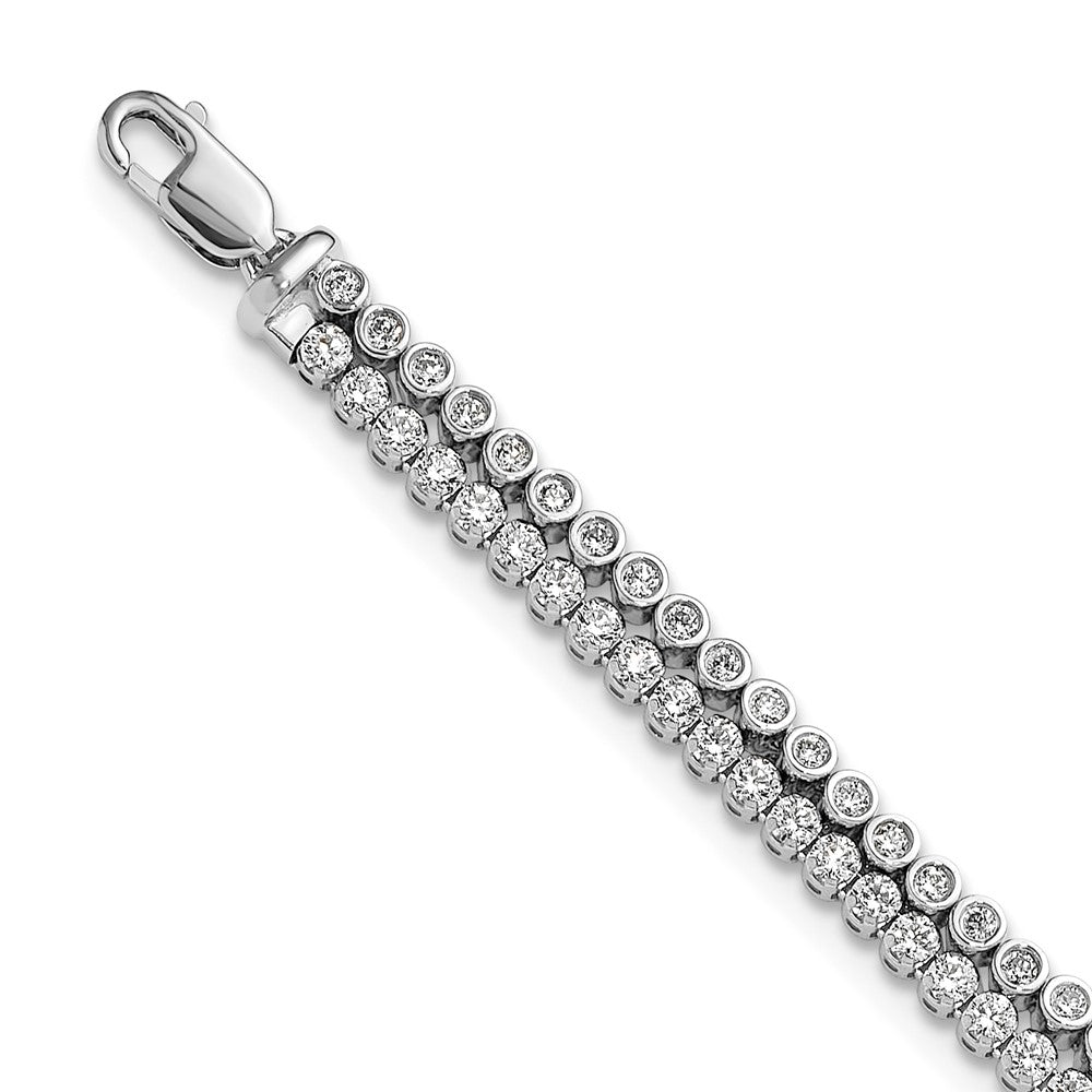 14kw 2 7/8 ct Lab Grown Dia VS/SI+ G+ Comp 7.25in w/ 1in ext Bracelet