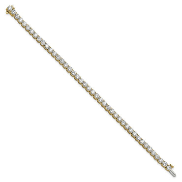 14k 9ct Lab Grown Diamond VS+ F+ Complete Tennis Bracelet