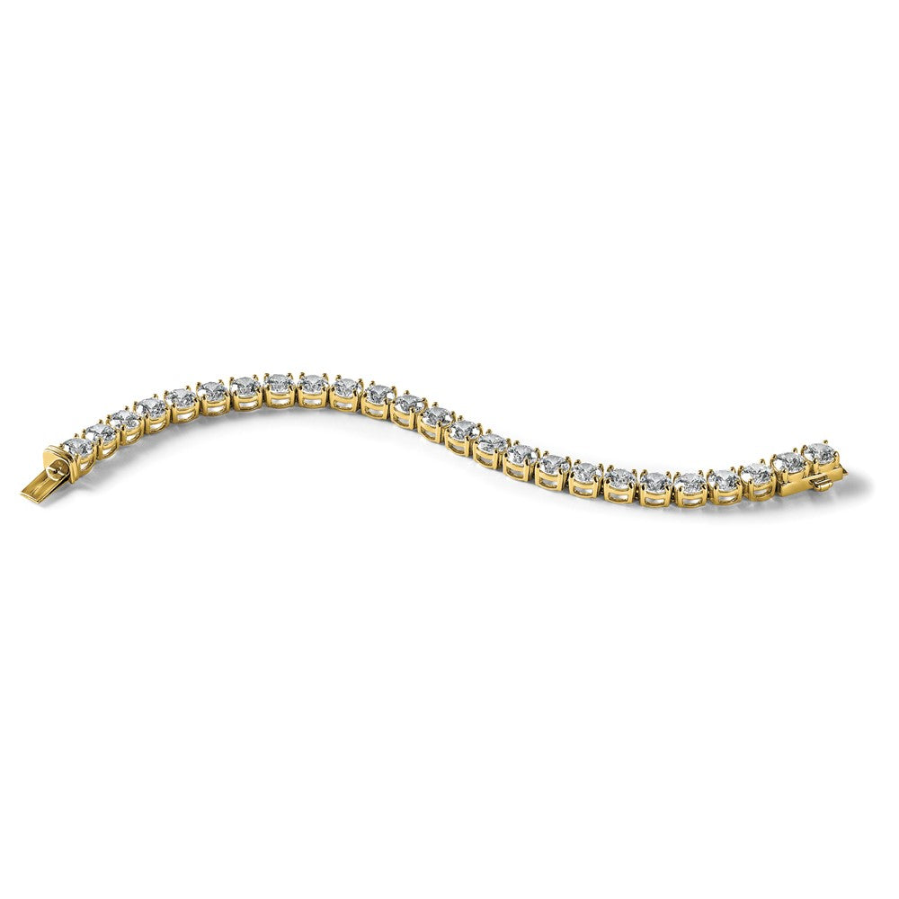 14k 25ct Lab Grown Diamond VS+ F+ Complete Tennis Bracelet