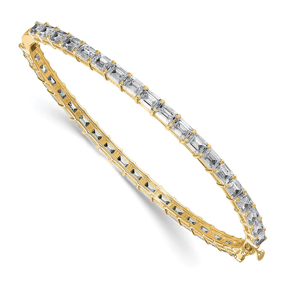 True Origin 14k 7 5/8 carat Lab Grown Diamond VS+ F+ 7.5in Complete Bangle