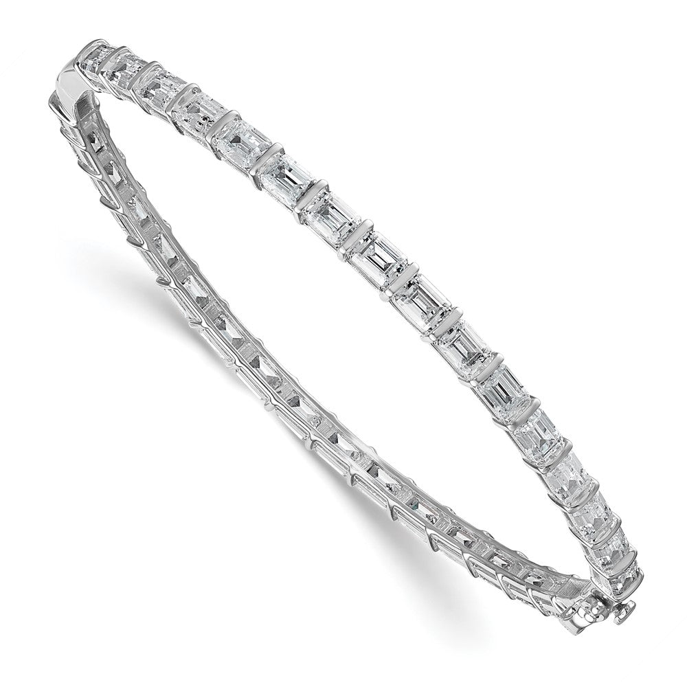 TO 14kw 7 5/8 carat Lab Grown Diamond VS+ F+ 7.5in Complete Bangle