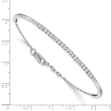 14kw 3/4ct Lab Grown Diamond VS/SI+ G+ Comp Bangle Bracelet
