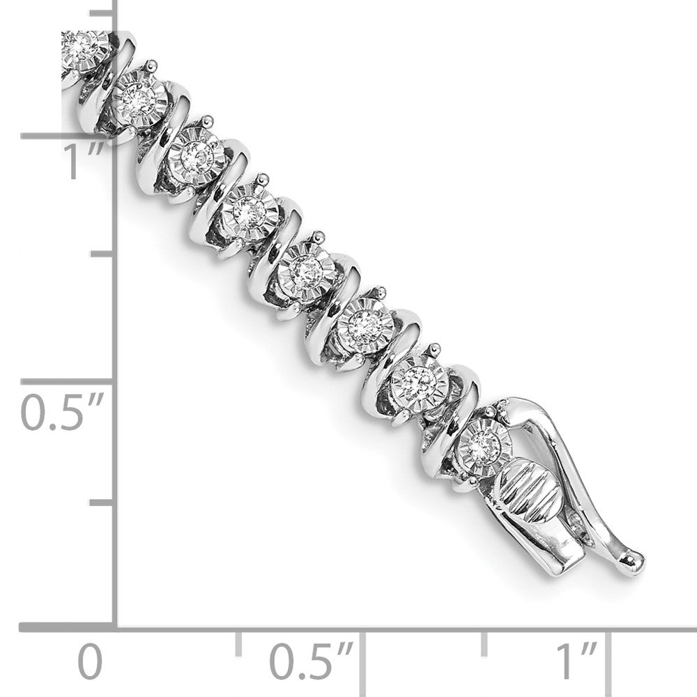 14kw 7/8ct Lab Grown Dia VS/SI+ G+ 7.5in Comp Tennis Bracelet
