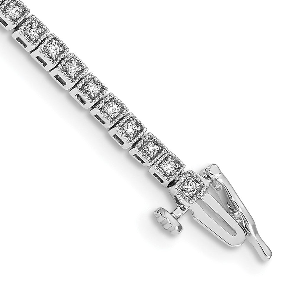 14kw 1/2 ct Lab Grown Dia VS/SI+ G+ 7in Comp Bracelet