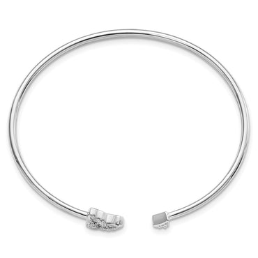 14kw 1/5ct Lab Grown Dia VS/SI+ G+ Comp Celtic Knot Cuff Bangle