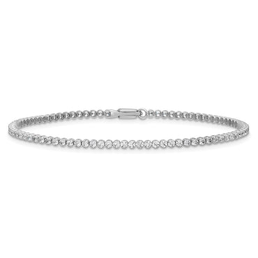 14k 2 1/8 ct Lab Grown Dia VS/SI+ G+ Comp Round Tennis Bracelet