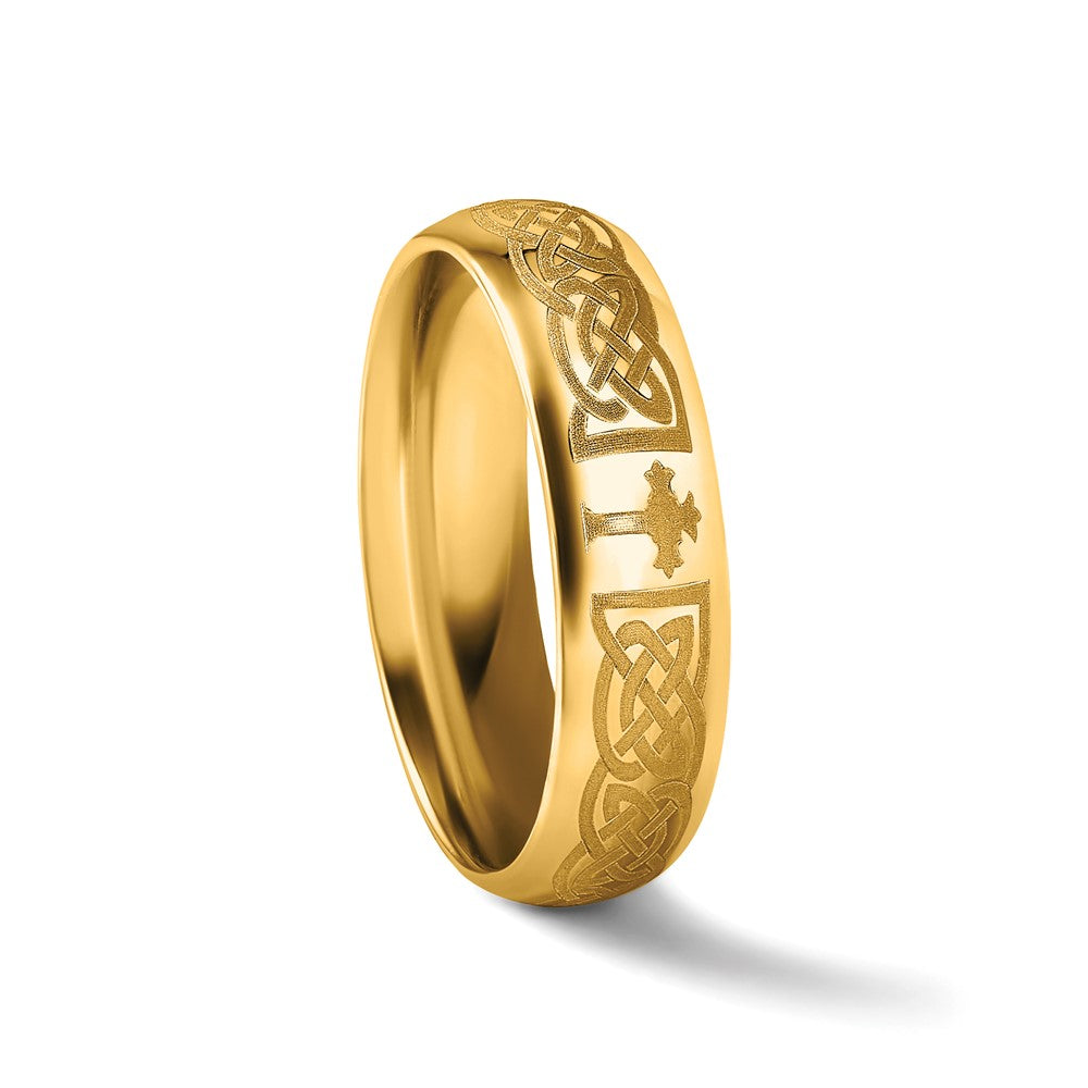 14KY 6mm Standard Comfort Fit Wedding Band Size 4.5