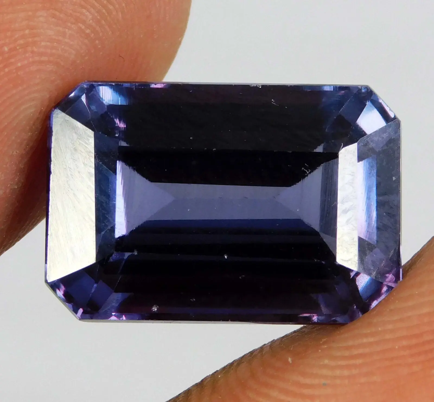 Certified 20.05 Ct Natural Color- Change Alexandrite Emerald Cut Loose Gemstone ABC Jewelery