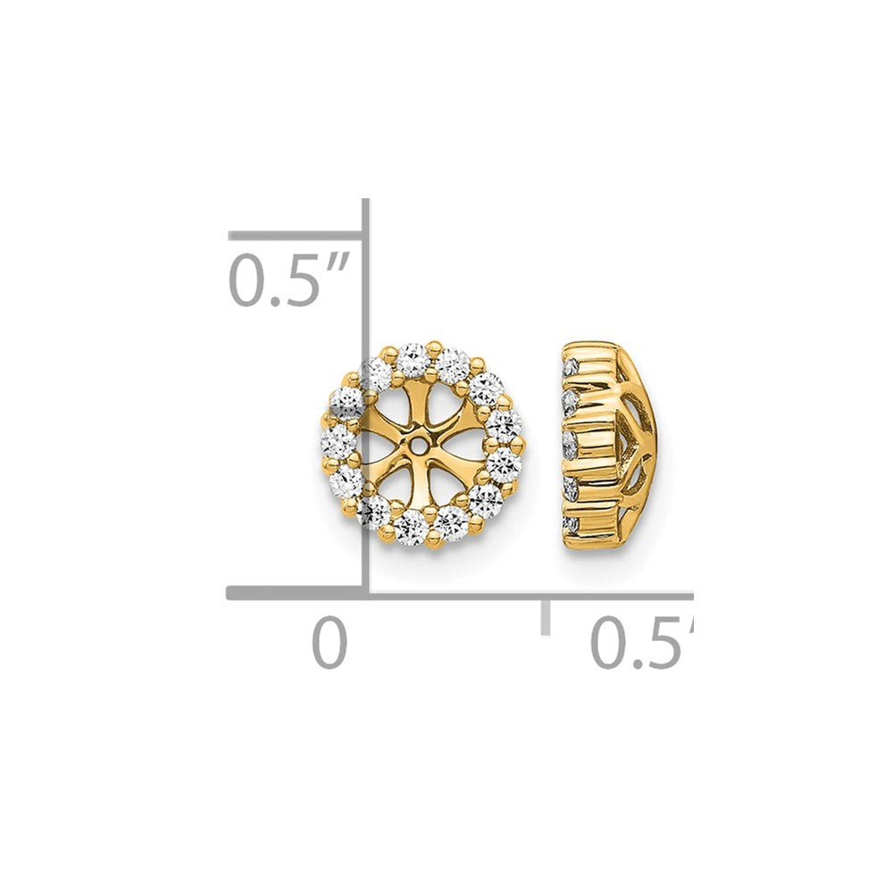 14k 1/4 ct Lab Grown Diamond VS/SI+ G+ Earring Jacket