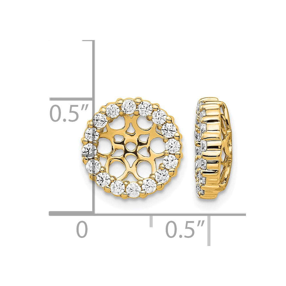 14k 3/4 ct Lab Grown Diamond VS/SI+ G+ Earring Jacket