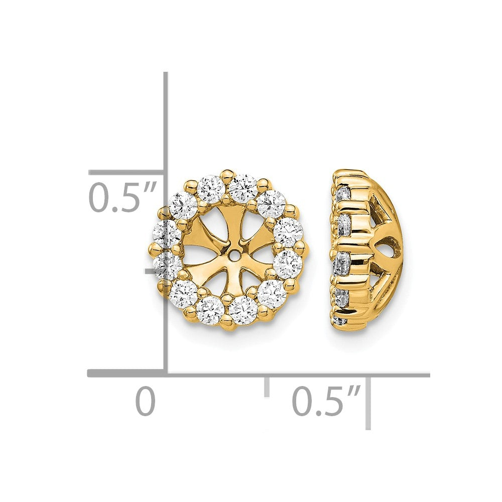 14k 3/4 ct Lab Grown Diamond VS/SI+ G+ Earring Jacket