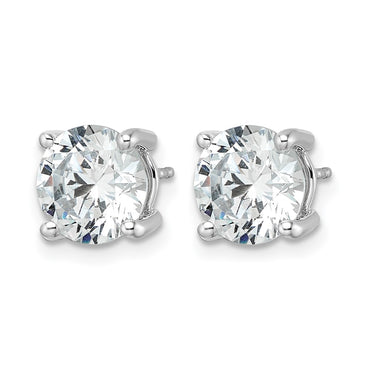 14kw 5ct Cert Lab Grown Dia VS/SI+ G+ Round Comp Lightweight Earrings