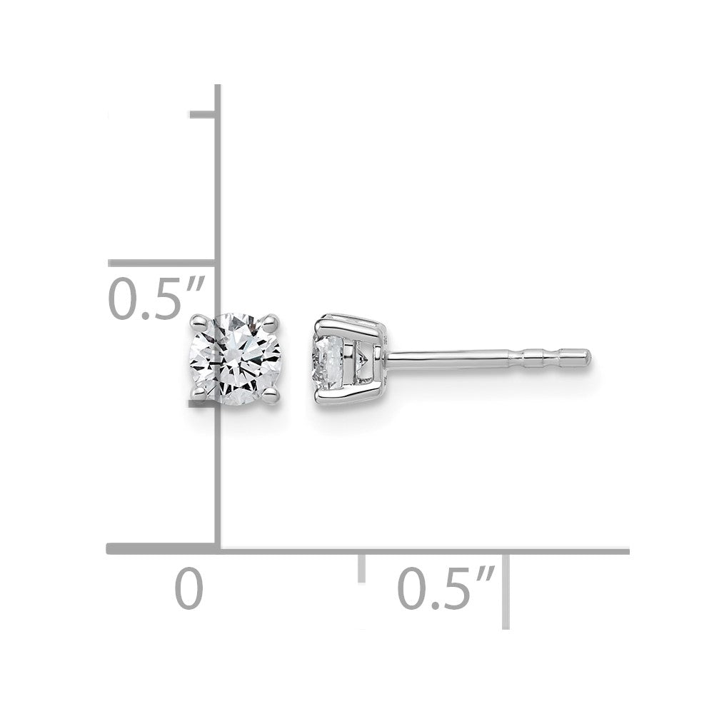 10kw 1/2ct Lab Grown Diamond VS/SI+ G+ Round Complete Stud Earrings