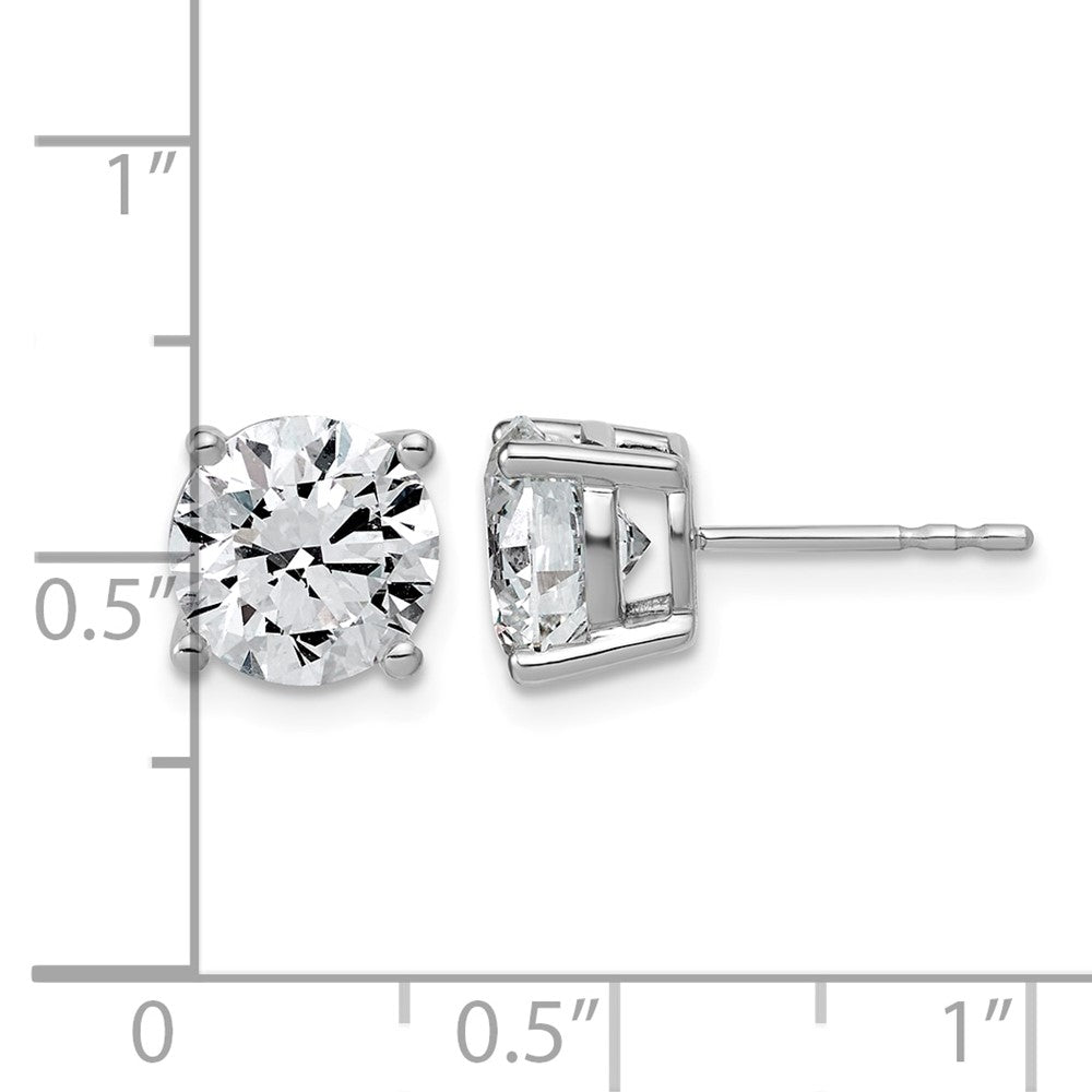 10kw 4ct Lab Grown Diamond VS/SI+ G+ Round Complete Stud Earrings