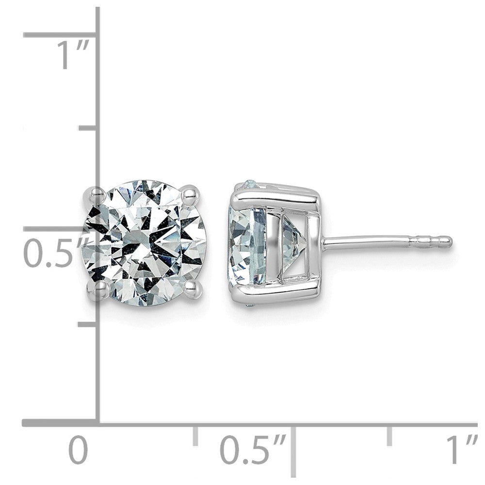 14kw 5ct Lab Grown Diamond VS/SI+ G+ Round Comp Lightweight Earrings