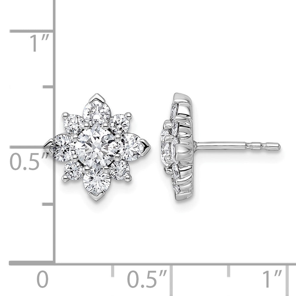 14kw 2 1/2ct Lab Grown Diamond VS+ F+ Complete Post Earrings