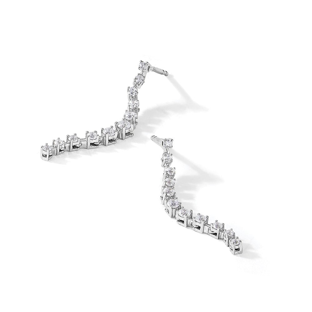 14kw 3/4ct Lab Grown Diamond VS/SI+ G+ Comp Dangle Post Earrings