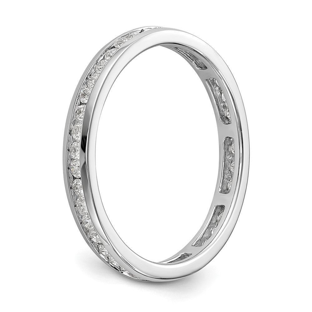 14kw 1/2ct Lab Grown Diamond VS/SI+ G+ Comp Channel Set Eternity Band