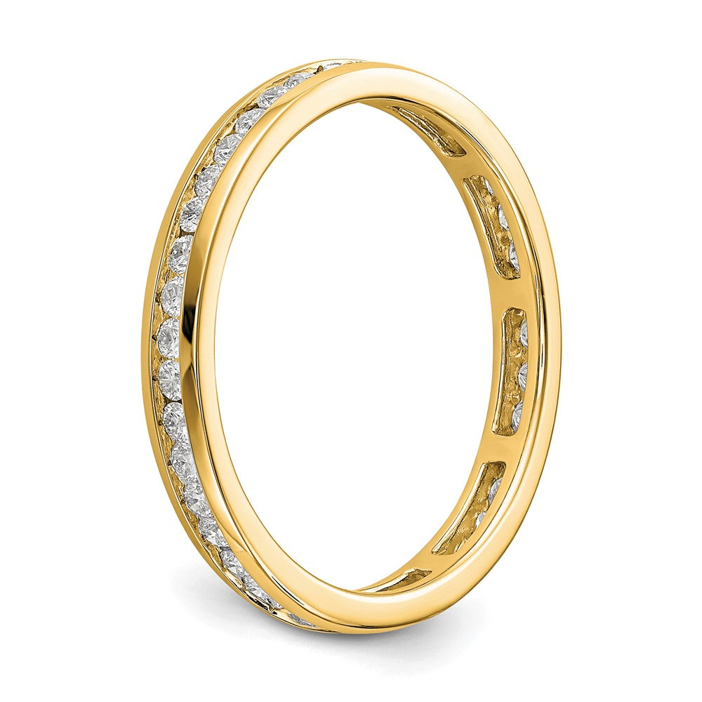 14k 1/2ct Lab Grown Diamond VS/SI+ G+ Comp Channel Set Eternity Band