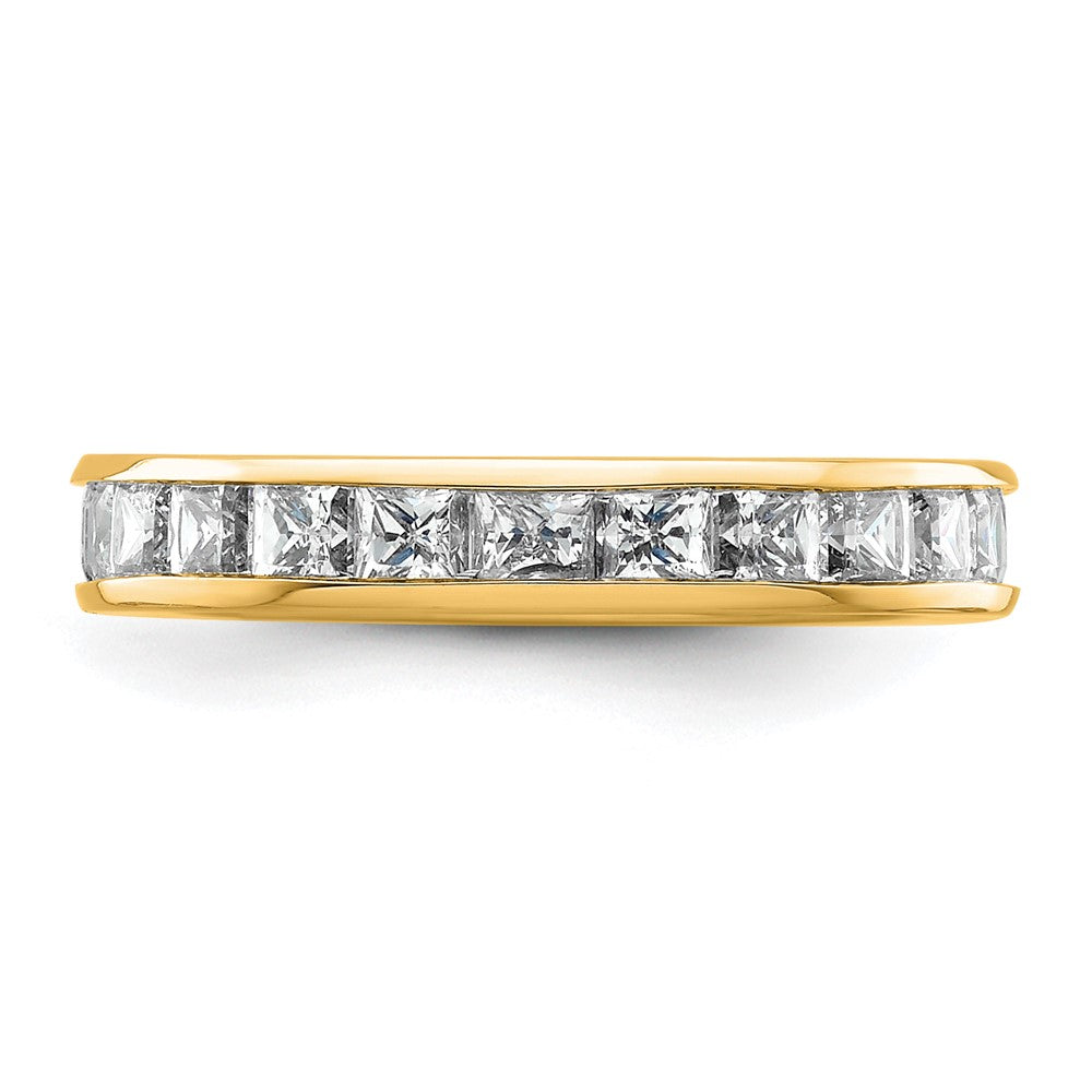 14k 2ct Lab Grown Diamond VS+ F+ Princess Comp Eternity Band