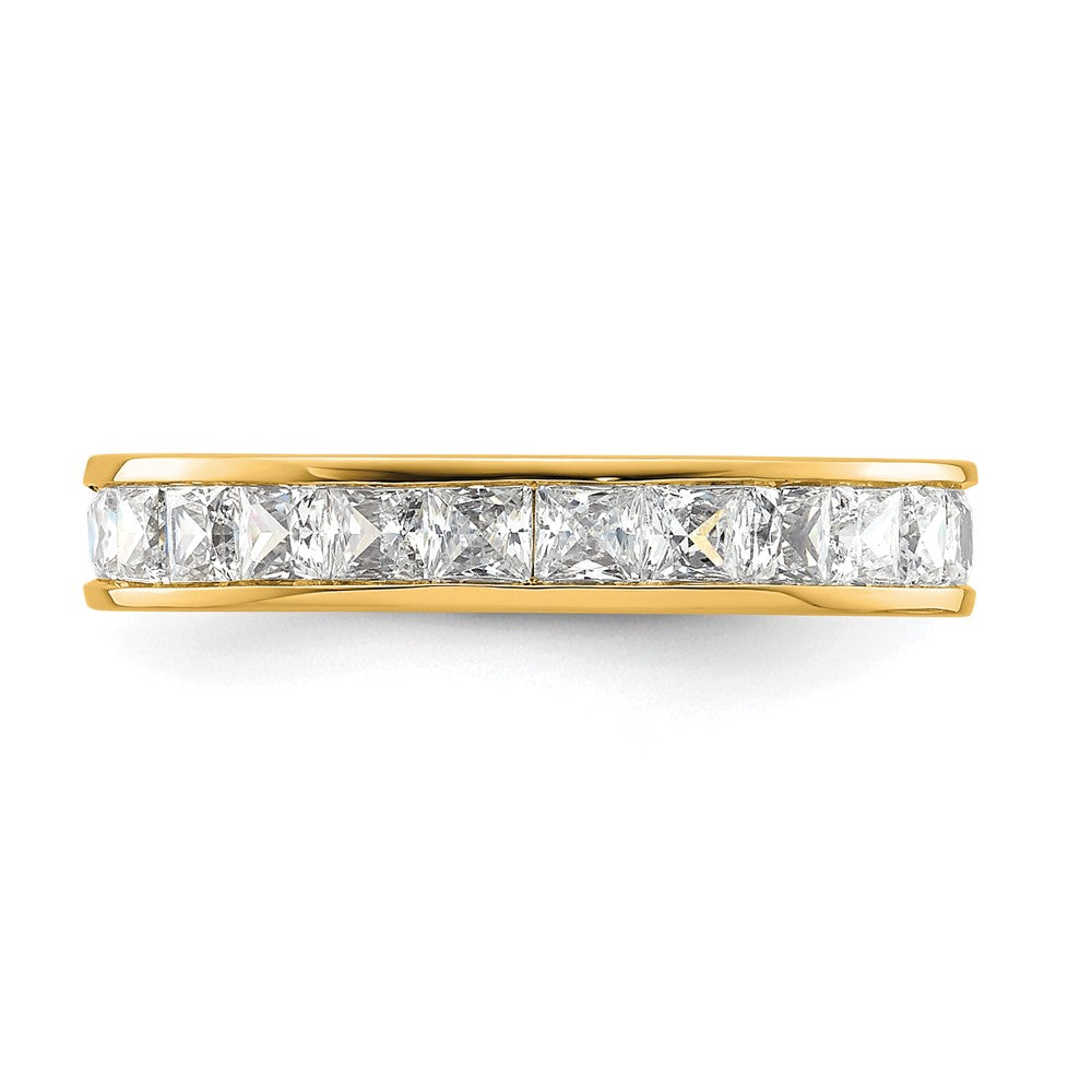 14k 2ct Lab Grown Diamond VS+ F+ Princess Comp Eternity Band