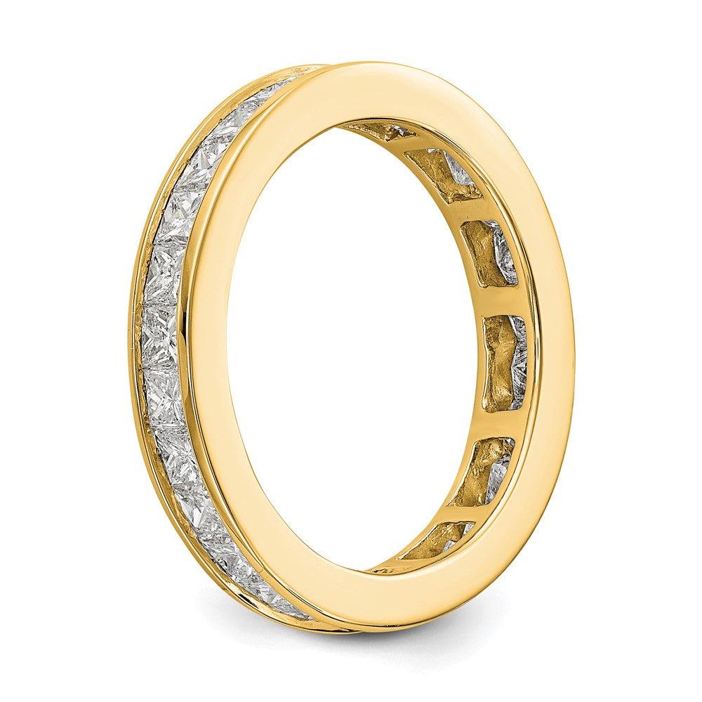 14k 2ct Lab Grown Diamond VS+ F+ Princess Comp Eternity Band