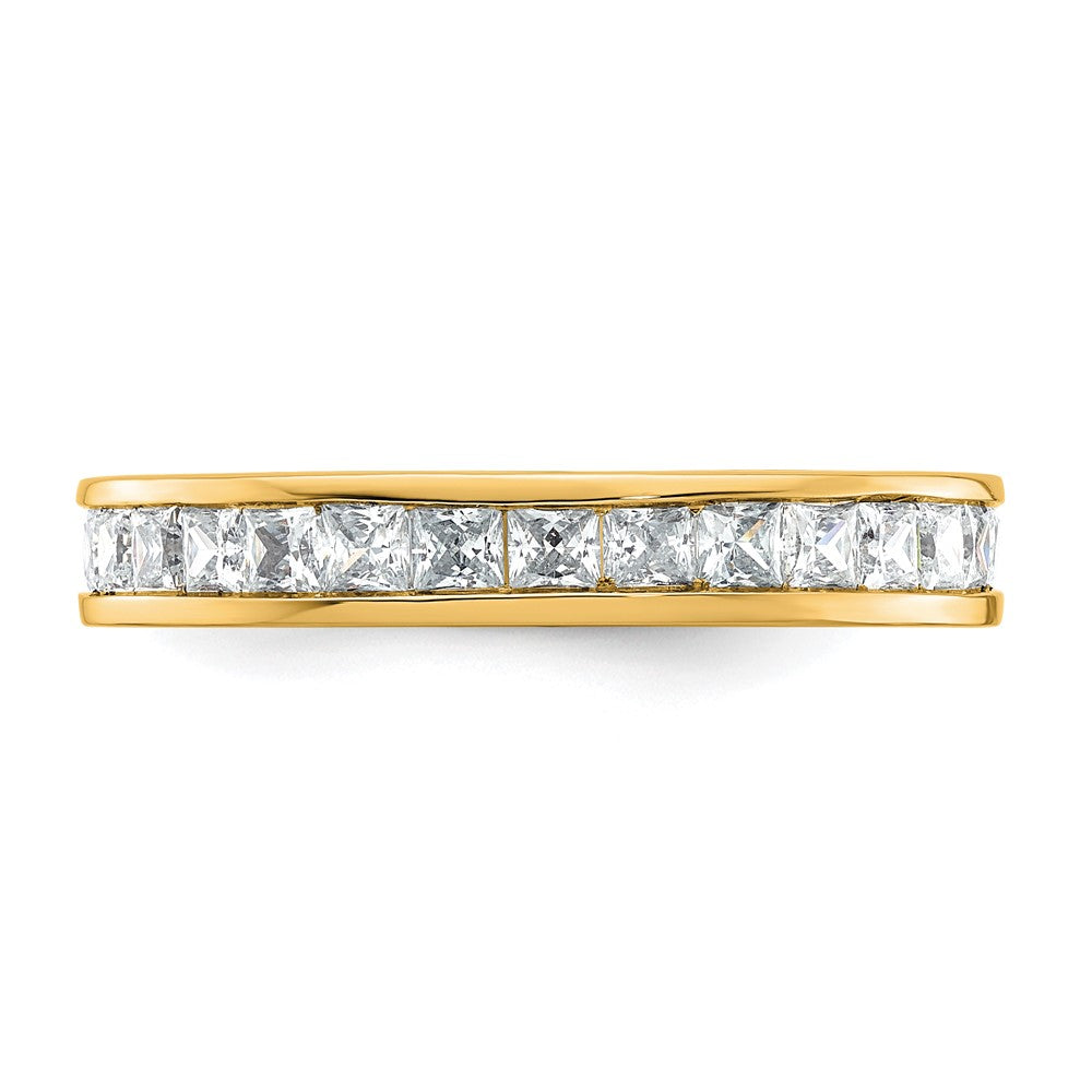 14k 2ct Lab Grown Diamond VS+ F+ Princess Comp Eternity Band