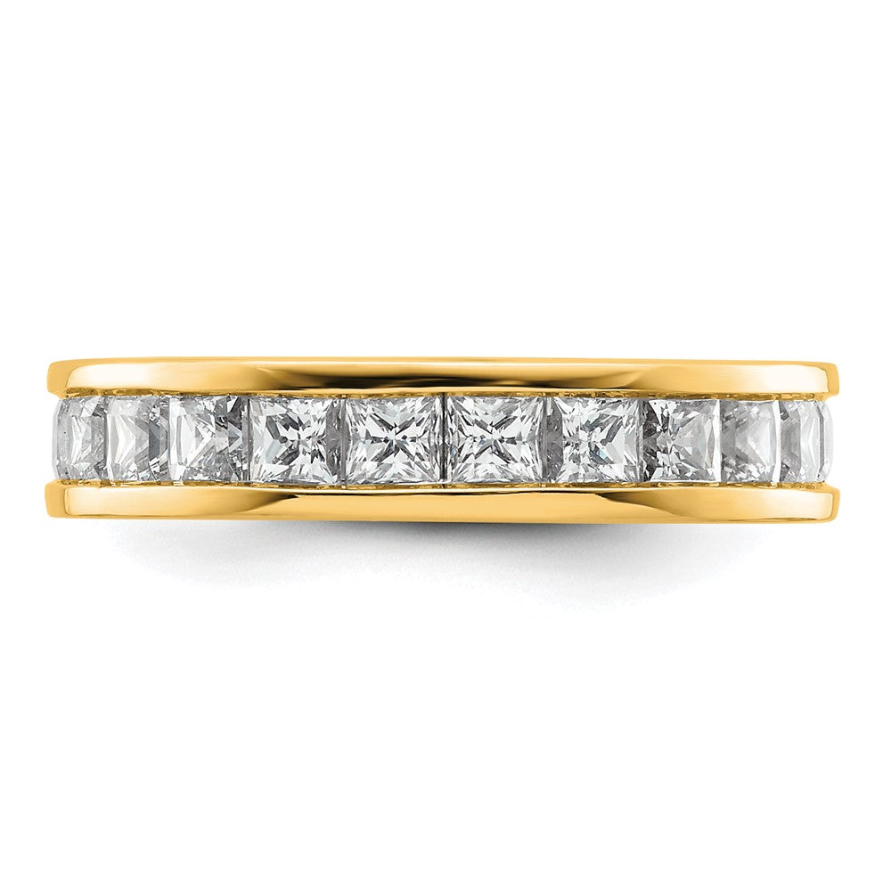 14k 3ct Lab Grown Diamond VS+ F+ Princess Comp Eternity Band