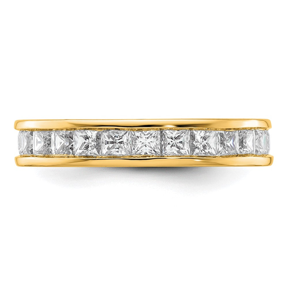 14k 3ct Lab Grown Diamond VS+ F+ Princess Comp Eternity Band