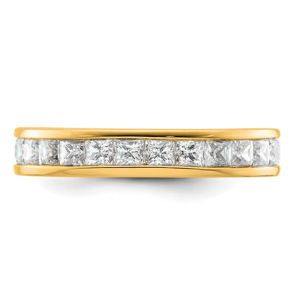 14k 3ct Lab Grown Diamond VS+ F+ Princess Comp Eternity Band