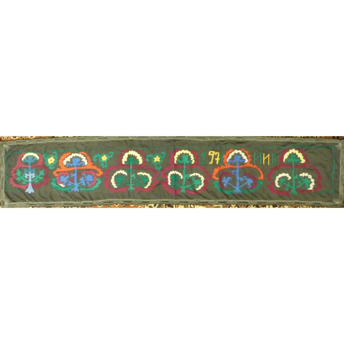 Fine Art Handmade Afghanistan Cotton Ready To Hang For Home Wall Art Decoration 101" X 20" Panwd0005