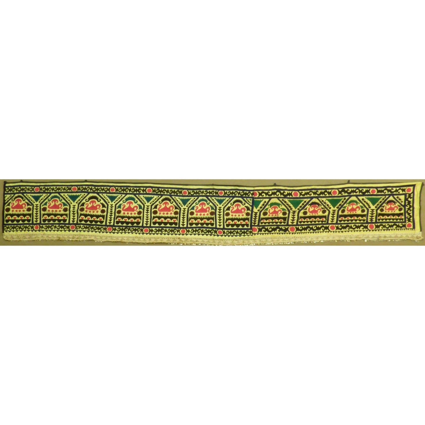 Fine Art Handmade Afghanistan Cotton Ready To Hang For Home Wall Art Decoration 128" X 20" Panwd0018