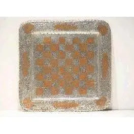 Fine Art Handmade Persian Engraved Copper Antique 13" X 13" Abczag-20