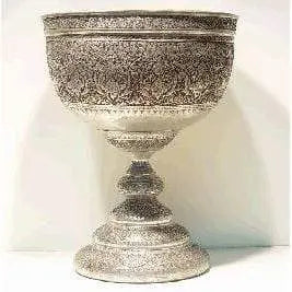 Fine Art Handmade Persian Engraved Copper Antique 23" X 19" Abczag-16