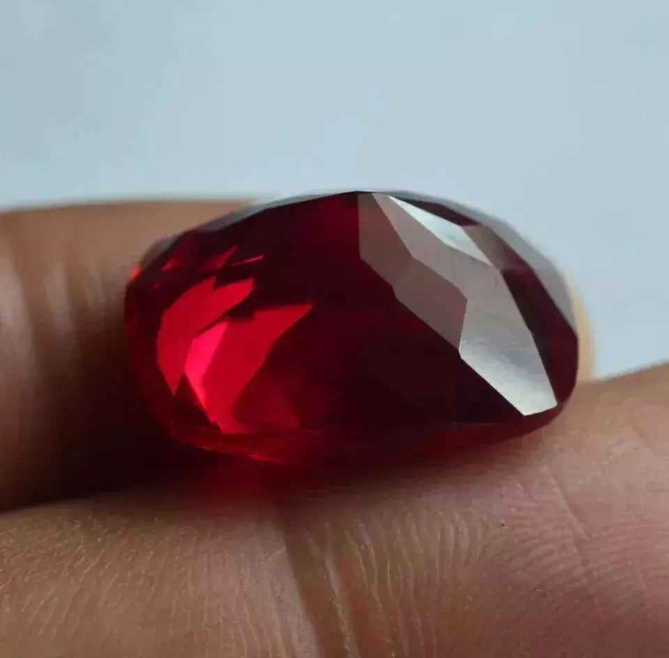 Flawless Natural Burmese Red Ruby Cushion Shape Loose 100 Ct Certified Gemstone ABC Jewelery