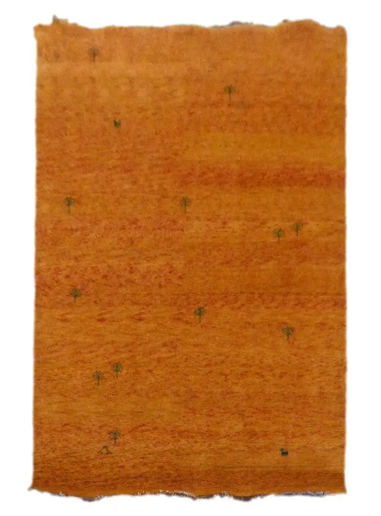 One Of The Kind Gabbeh Hand-Knotted Rug 12'10" x 9'4"