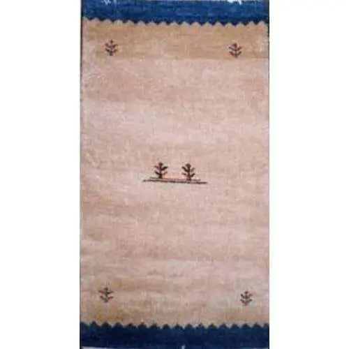 One Of The Kind Indian Hand-Knotted Gabbeh Rug 4'6" X 2'6"