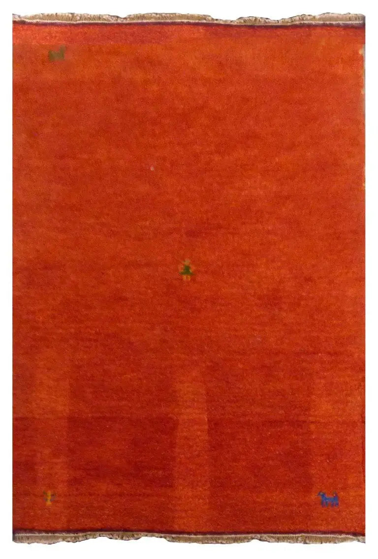 One Of The Kind Indian Hand-Knotted Gabbeh Rug 5'2" X 3'1"