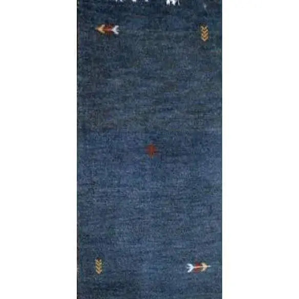 One Of The Kind Indian Hand-Knotted Gabbeh Rug 5'5" X 3'0"