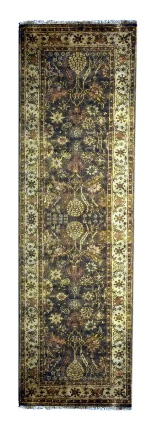 One Of The Kind Indian Hand-Knotted Rug 20'7" X 9'10"