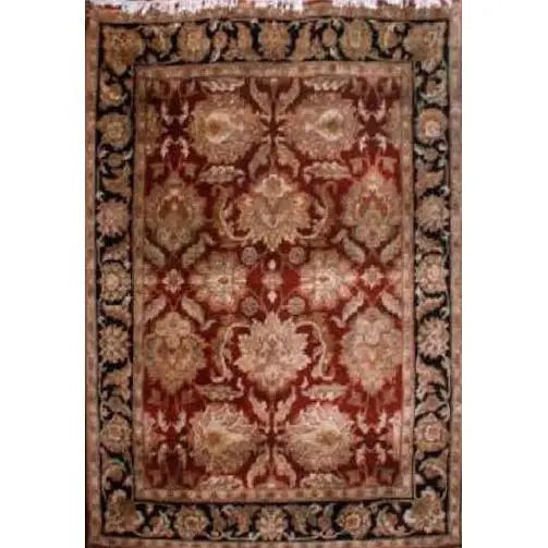 One Of The Kind Indian Hand-Knotted Rug 5'0" X 6'11"