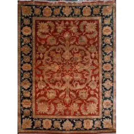 One Of The Kind Indian Hand-Knotted Rug 5'6" X 7'8"