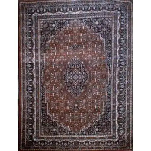 One Of The Kind Indian Hand-Knotted Rug 6'8" X 4'6"