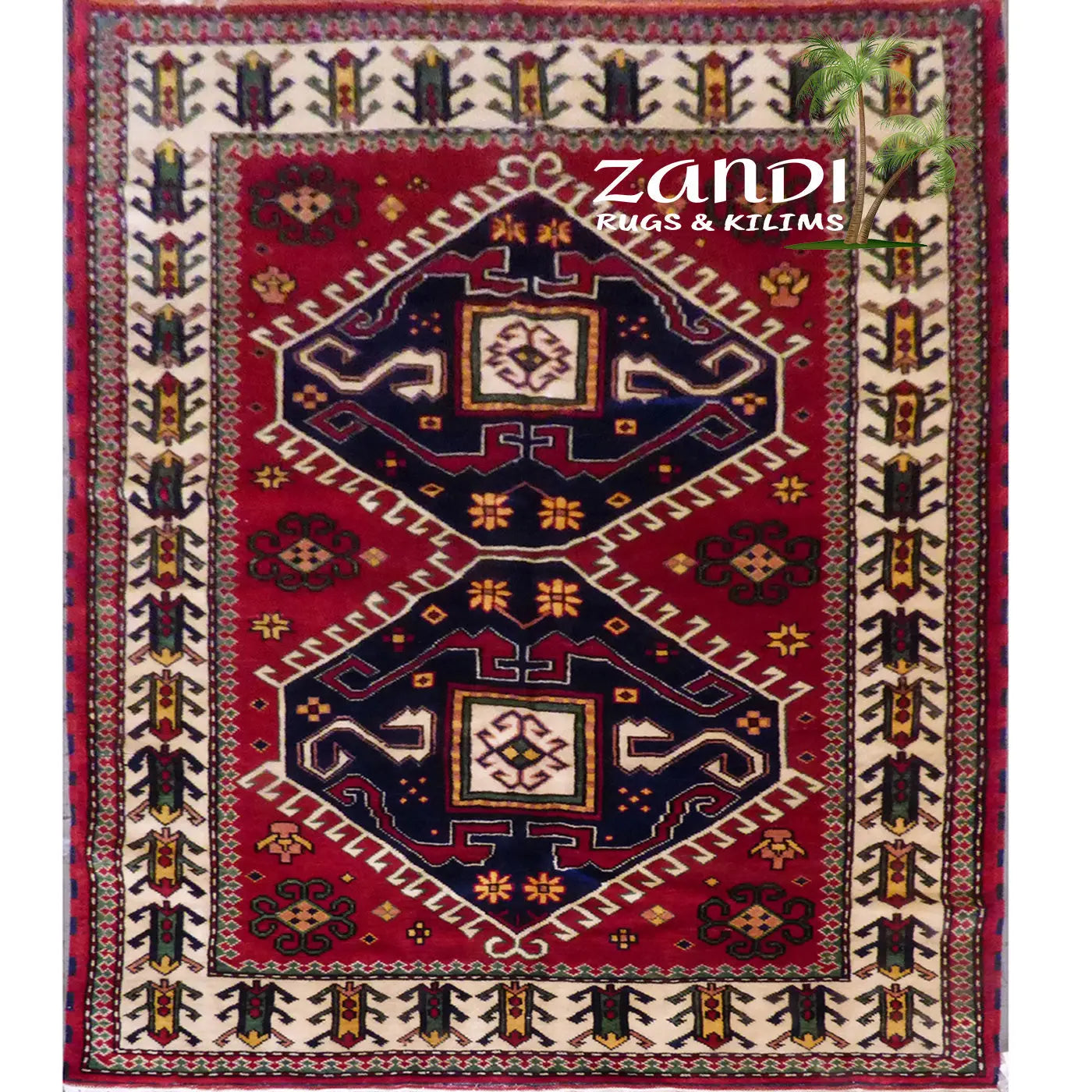 One Of The Kind Indian Hand-Knotted Rug 8'0'' X 5'6"