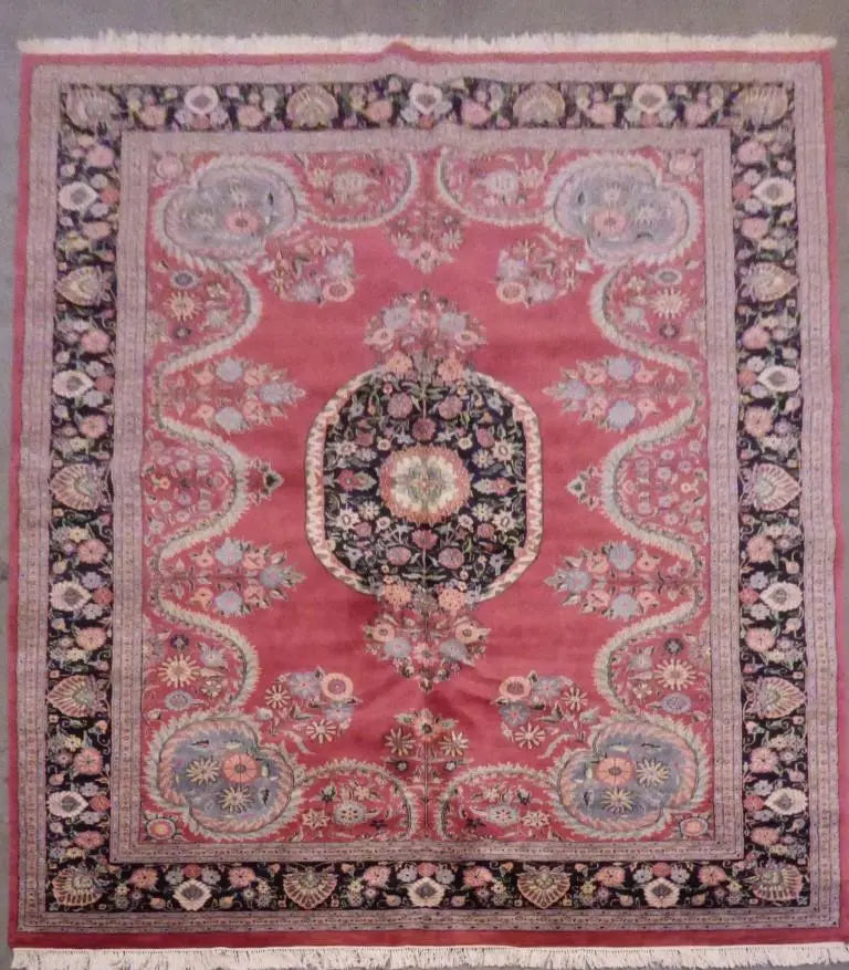 One Of The Kind Indian Hand-Knotted Rug 8'9'' X 11'9"