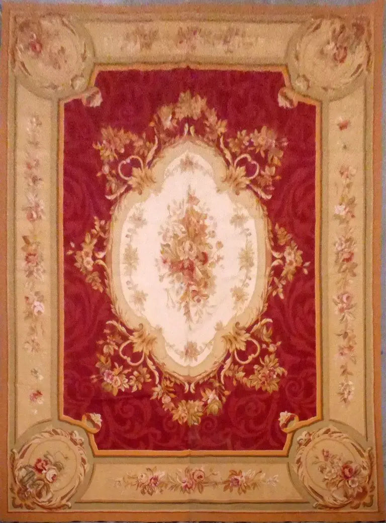 One Of The Kind Indian Hand-Knotted Rug 9'0" X 12'2''