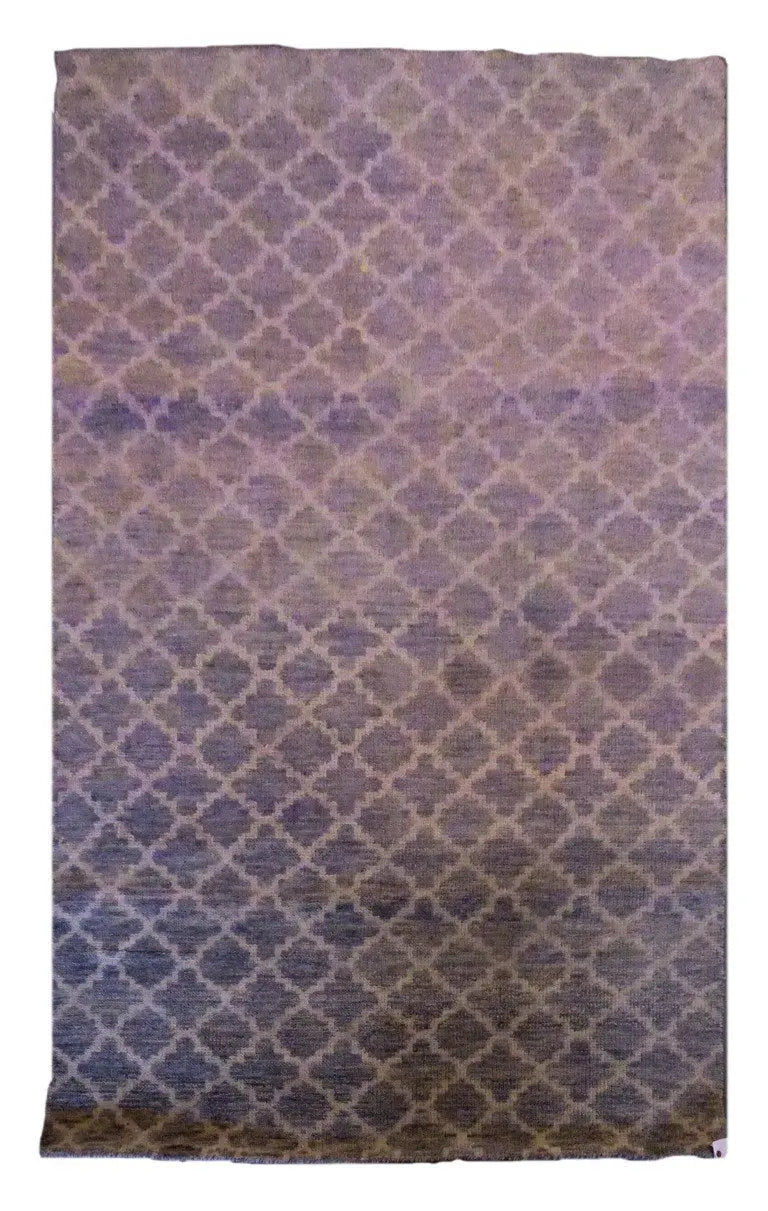 One Of The Kind Indian Modern Design Rug 8' X 5'