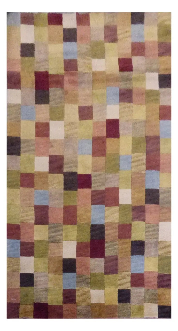 One Of The Kind Indian Modern Design Rug 8' X 5'